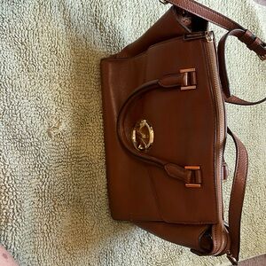 Michael Kors Hudson satchel caramel color!  The color matches with anything!
